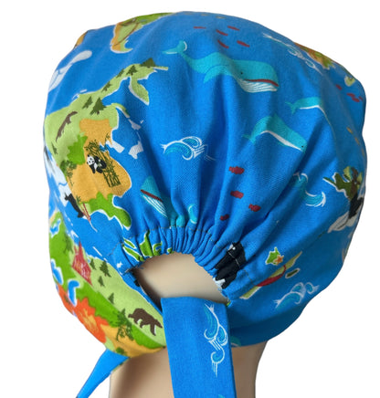 Male Scrub Cap with Terry Cloth Forehead Lining